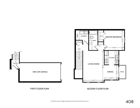 Floor plan for 1 bed, 1 bath, 804 sqft